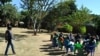 Community adolescent treatment supporters at AFRICAID, Harare, Zimbabwe, June 2012. (S. Mhofu/VOA) 