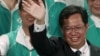FILE - Taoyuan Mayor Cheng Wen-tsan at a party congress in Taoyuan, northern Taiwan, September 19, 2015.