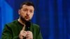 Ukraine's President Volodymyr Zelenskyy speaks during 'Ukraine. Year 2024' conference, amid Russia's attack on Ukraine, in Kyiv, Feb. 25, 2024. 