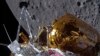 This image provided by Intuitive Machines shows its Odysseus lunar lander over the near side of the moon following lunar orbit insertion, Feb. 21, 2024. The lander guided itself to the surface Feb. 22.