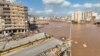 Foto udara kota Derna di Libya hari Selasa, 12 September 2023, setelah Badai Mediterania Daniel menyebabkan banjir dahsyat di kota pesisir pantai itu. 