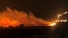 This photo provided by the Oregon Department of Transportation shows the Durkee Fire burning in eastern Oregon, July 22, 2024. 