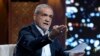 FILE - Masoud Pezeshkian, now Iran's president-elect, is pictured at a candidates debate in Tehran, June 17, 2024, in this picture made available by Iranian state-run IRIB TV.