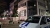 Policija u centru Podgorice (Foto: VOA, Jovan Radulović)