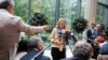 Italian Prime Minister Giorgia Meloni speaks to members of the media in Beijing, China, July 30, 2024. 