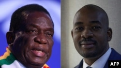 Mutungamiri wenyika VaEmmerson Mnangagwa nemutungamiri we (CCC) VaNelson Chamisa 
