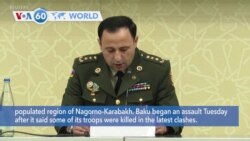 VOA60 World- Azerbaijan's Defense Ministry confirmed cease-fire agreement with ethnic Armenian forces in Nagorno-Karabakh
