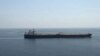 This frame grab from video footage released on April 28, 2023, by the Iranian Navy, shows the Advantage Sweet oil tanker in the Gulf of Oman.