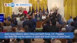 VOA60 America - President Biden to Host Japan, South Korea Leaders at Camp David