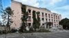 A view shows a building damaged during recent fighting between Ukrainian and Russian forces in Sudzha, Kursk region, Russia, Aug. 16, 2024.