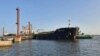 FILE - In this photo released by Karachi Port Trust, a Russian ship carrying oil is anchored at a port in Karachi, Pakistan, June 11, 2023.
