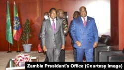 VaHakainde Hichilema naVaFelix Tshisekedi 