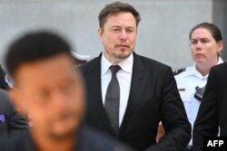 Elon Musk, CEO of X, leaves a U.S. Senate forum at the U.S. Capitol in Washington, Sept. 13, 2023.