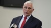 FILE - Former Vice President Mike Pence speaks with reporters in North Charleston, South Carolina, March 2, 2023.