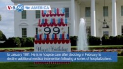 VOA60 America - Former U.S. President Jimmy Carter marks his 99th birthday