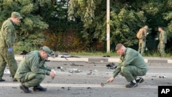 Місце вибуху авто, в якому перебувала Олександра Дугіна