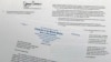 FILE - A letter from Congressman James Comer to Debra Steidel Wall, archivist of the U.S., is seen Jan. 10, 2023. House Republicans are demanding the White House turn over all information related to classified documents uncovered at President Joe Biden’s home and former office.