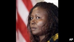 FILE - Human rights activist Delphine Djiraibe, one of Chad's first female lawyers.