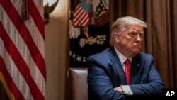 Le président Donald Trump lors d'une réunion à la Maison Blanche, à Washington, le 9 juillet 2020. (AP Photo)