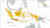 Indonesia, Australia, Papua New Guinea map