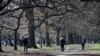 Residents exercise at Hagley Park in Christchurch, New Zealand, Aug. 9, 2020. 