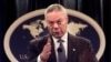 FILE -Then-Secretary of State Colin Powell speaks during a news conference at the State Department in Washington, Sept. 17, 2001. 