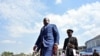 Le président Felix Tshisekedi, face à la presse à Bunia, dénonce les tueries de civils