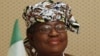 Nigerian Finance Minister Ngozi Okonjo-Iweala speaks during media briefing, Pretoria, South Africa, March 23, 2012 (file photo)
