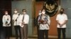 Menkopolhukam Machfud MD dan Menteri Keuangan Sri Mulyani menyampaikan keterangan pers di Jakarta, Senin (20/9), tentang kinerja Satuan Tugas Penanganan Hak Tagih (Satgas BLBI) telah memanggil 24 obligor dan debitur BLBI. (Courtesy: Biro KLI-Kemenkeu)