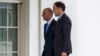 Saudi Foreign Minister Adel al-Jubeir, left, arrives at the White House in Washington for a meeting with President Barack Obama about the Iran nuclear deal, July 17, 2015. .