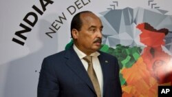 Le président Mohamed Ould Abdel Aziz de la Mauritanie à New Delhi, en Inde, 28 octobre 2015. 