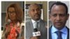 ከግራ ወደ ቀኝ የፌዴራል ጠ/ፍቤቶች ፕሬዚደንት ወ/ሮ መዓዛ አሸናፊ፣ጠበቃ እና የመብት ተሟጋች ተክለ-ሚካኤል አበበ፣ በዮናይትድ ስቴትስ የኢትዮጵያ አምባሳደር ፍጹም አረጋ 