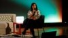 FILE - Italian journalist Cecilia Sala speaks at an event called "Chora Volume 1" in Milan, Italy, Feb. 16, 2024. (Chora Media/via Reuters)