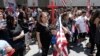 FILE - Iraqis and supporters rally outside the Theodore Levin United States Courthouse in Detroit, Michigan, June 21, 2017.