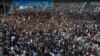 Pro-democracy protesters flood the central financial district in Hong Kong, Sept. 29, 2014.