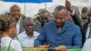 Denis Christel Sassou Nguesso, à Brazzaville, le 28 août 2018. (VOA/Arsène Séverin)