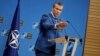 Міністр оборони Сполучених Штатів Піт Геґсет під час пресконференції в штаб-квартирі НАТО в Брюсселі, 13 лютого 2025 р. Фото AP