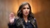 South Dakota Governor Kristi Noem, President-elect Donald Trump's nominee to be Secretary of Homeland Security, is sworn in for her confirmation hearing at the Capitol in Washington on Jan. 17, 2025.