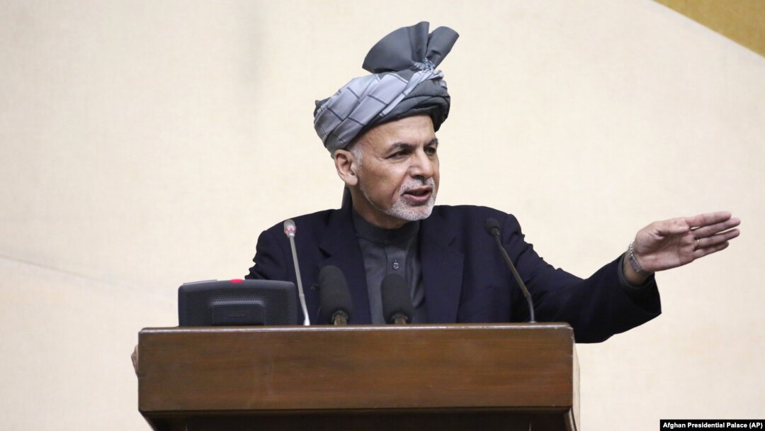 Parlamentda keskin chiqish qilgan Prezident G'ani Pokistonni Tolibon yetakchilariga qarshi chora ko'rmayotganlikda aybladi.