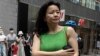 Cheng Lei, a Chinese-born Australian journalist for CGTN, the English-language channel of China Central Television, attends a public event in Beijing on Aug. 12, 2020. 
