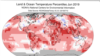 June 2019 Blended Land and Sea Surface Temperature Percentiles. (NOAA)