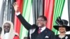 FILE - Malawi's President Lazarus Chakwera greets supporters after being sworn in in Lilongwe, Malawi, June 28 2020.