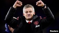 Kocin kungiyar Manchester United Ole Gunnar Solskjaer 