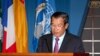 Cambodian Prime Minister Hun Sen talks at the 75th session of the United Nations Economic and Social Commission for Asia and the Pacific (UN-ESCAP) in Bangkok, Monday, May 27, 2019. (Facebook/Samdech Hun Sen, Cambodian Prime Minister official page)