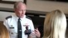 Army Gen. Martin Dempsey, the Chairman of the Joint Chiefs of Staff, in an interview with VOA’s Carla Babb in Berlin, Germany, Sept. 10, 2015.