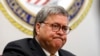 FILE - Attorney General William Barr speaks at a federal prison in Edgefield, S.C., July 8, 2019. The Justice Department says it will execute federal death row inmates for the first time since 2003. Five inmates will be executed starting in December.