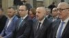 Milan Radoičić (drugi sa desna) i ostali politički predstavnici Srba sa Kosova na sastanku sa predsednikom Srbije Aleksandrom Vučićem u Beogradu, februara 2019. (Foto RFE/RL/Vesna Anđić) 