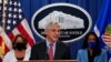 Attorney General Merrick Garland announces a lawsuit to block the enforcement of new Texas law that bans most abortions, at the Justice Department in Washington, Sept. 9, 2021. 