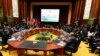 General view of the meeting room at the 23rd ASEAN Summit in Bandar Seri Begawan, Oct. 9, 2013. 