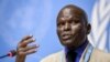 Doudou Diene, chairman of the U.N. Commission of Inquiry on Burundi, speaks during a press conference to present a fresh report on rights violations in the country, Sept. 4, 2019, in Geneva.